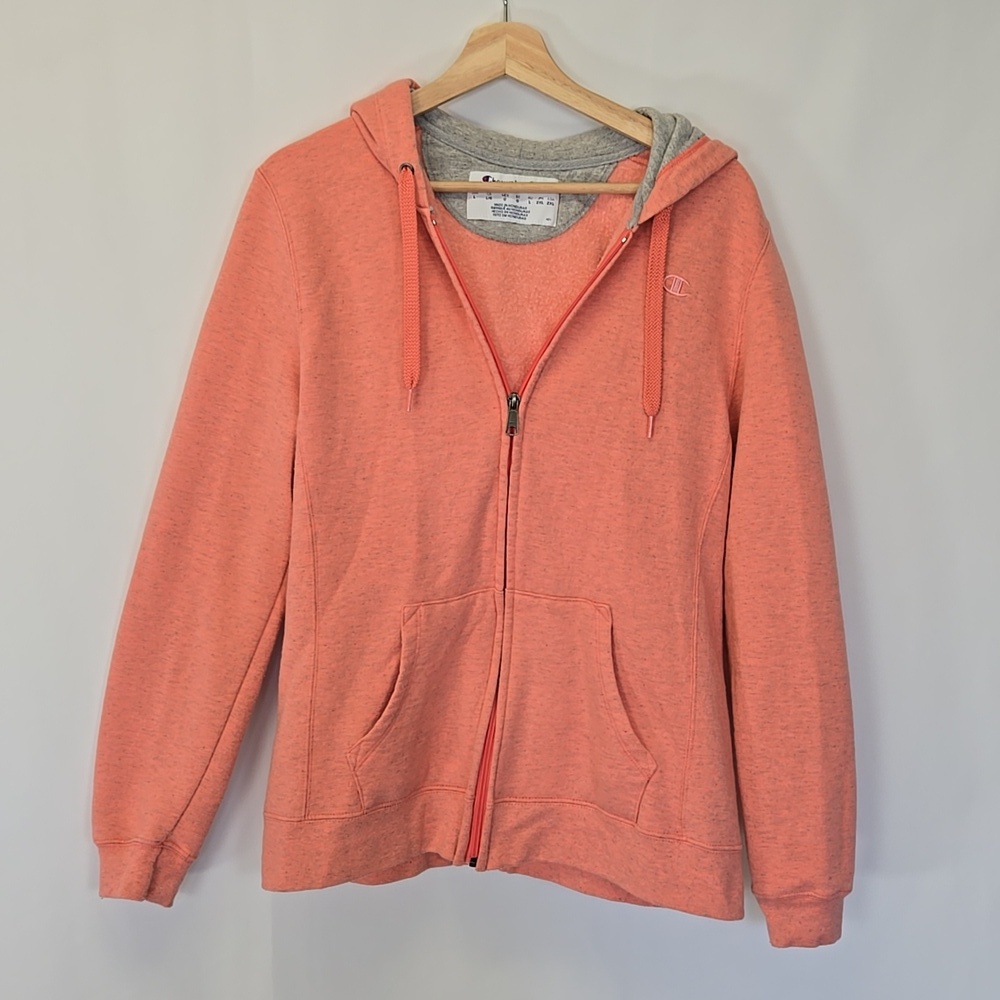 Champion Zip Up Hoodie - Size Large